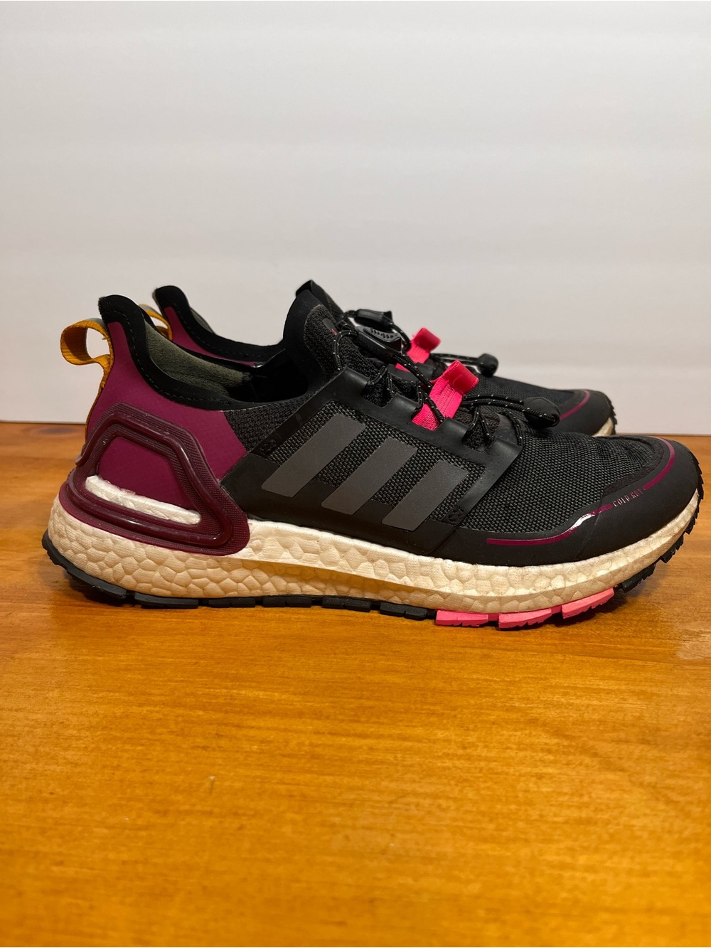 Adidas Women's Ultraboost Cold RDY Black Power Berry Running Sneakers